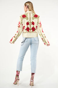 Carmen Embroidered Jacket, Ivory