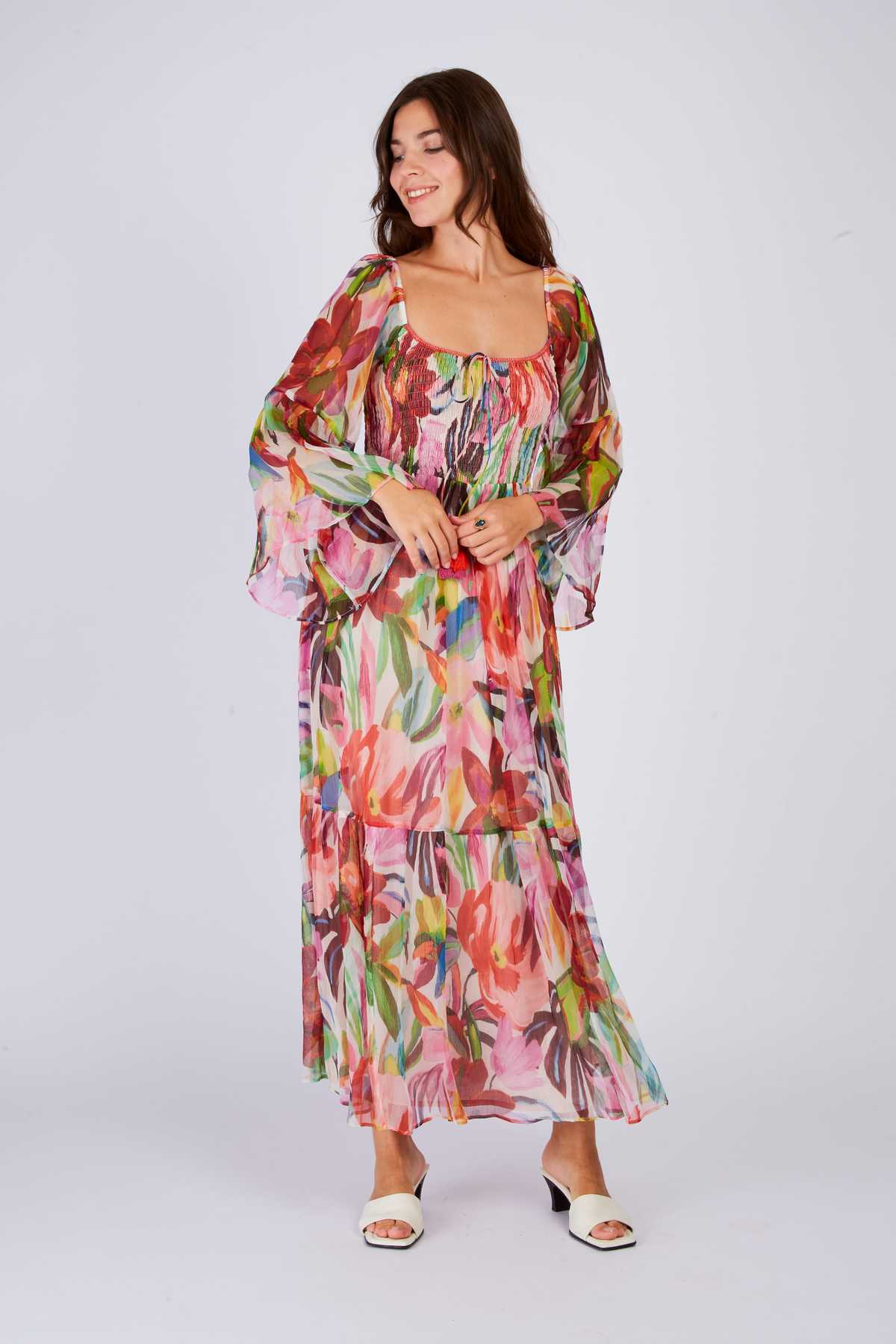 Pulcherie Dress, Rouge