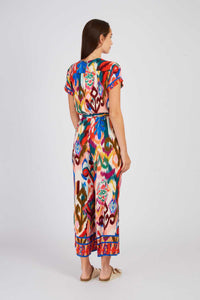 Yannette Jumpsuit, Red/Ecry