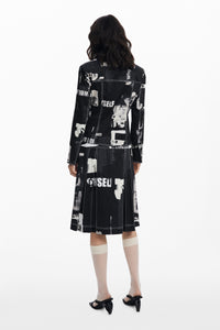 Newspaper Blazer, Black