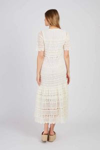 Xiamen Crochet Dress Ecru
