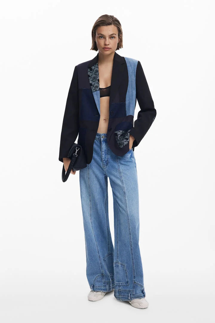 Textures Patch Blazer