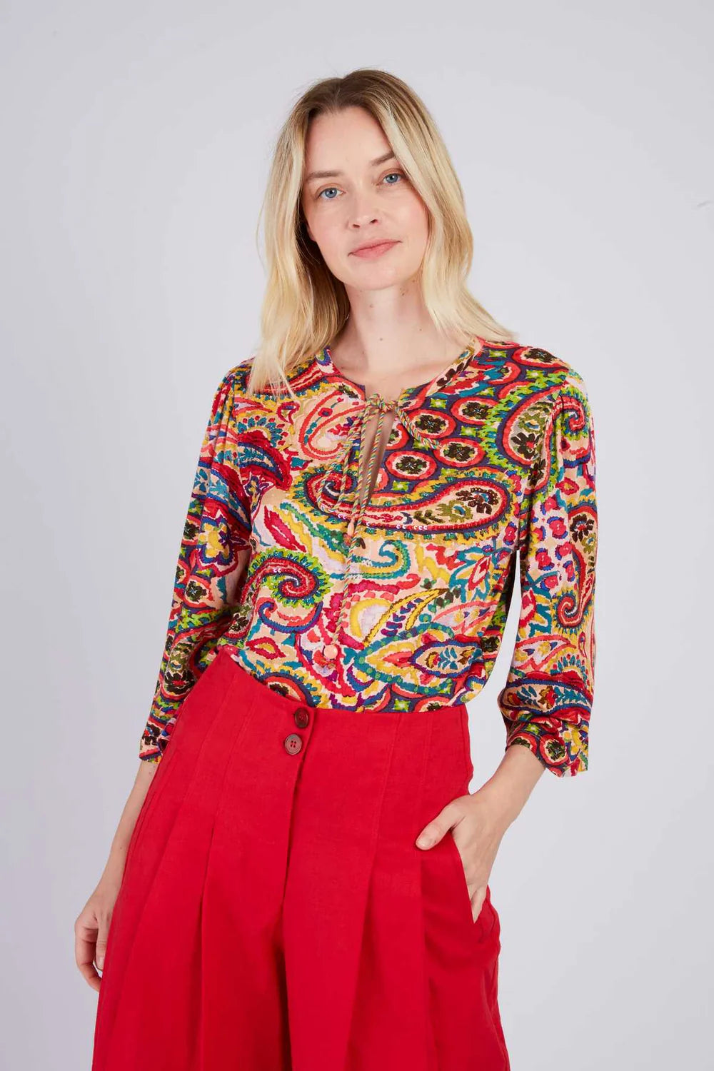 Zenaide Blouse, Fuchsia