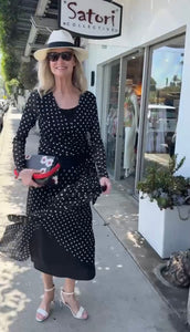 Polka Dot Wrap Around Top