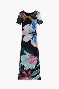 Bernadette Dress, Black Floral