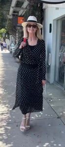 Polka Dot Wrap Around Top