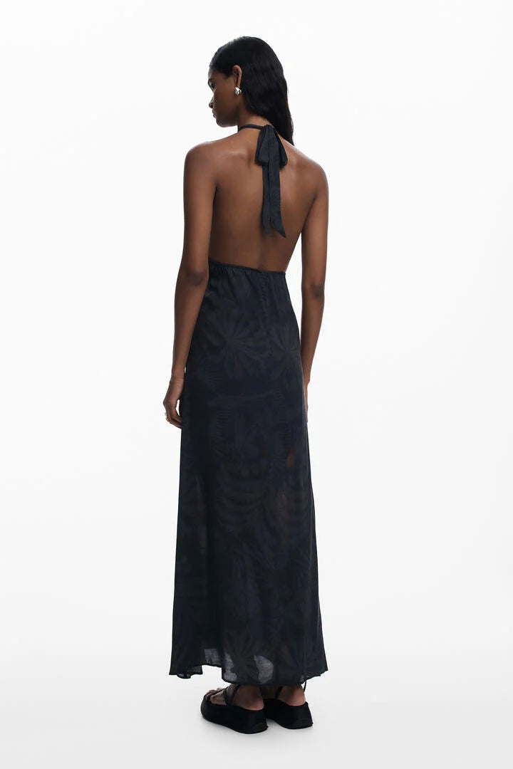 Colibri Halter Dress Black