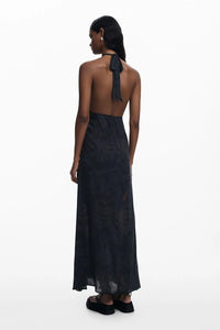 Colibri Halter Dress Black