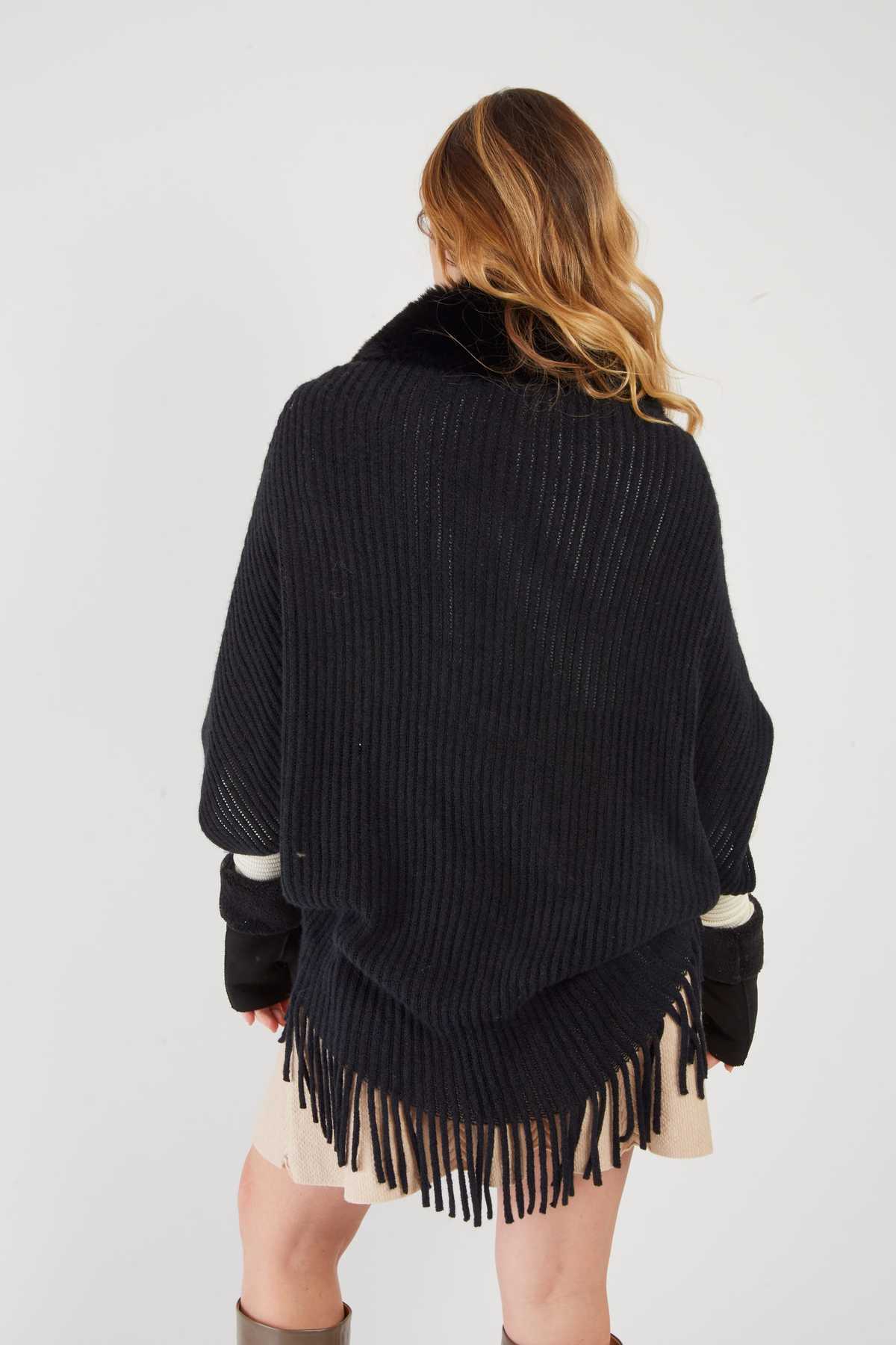 Ainoa Sweater  Coverup, Black