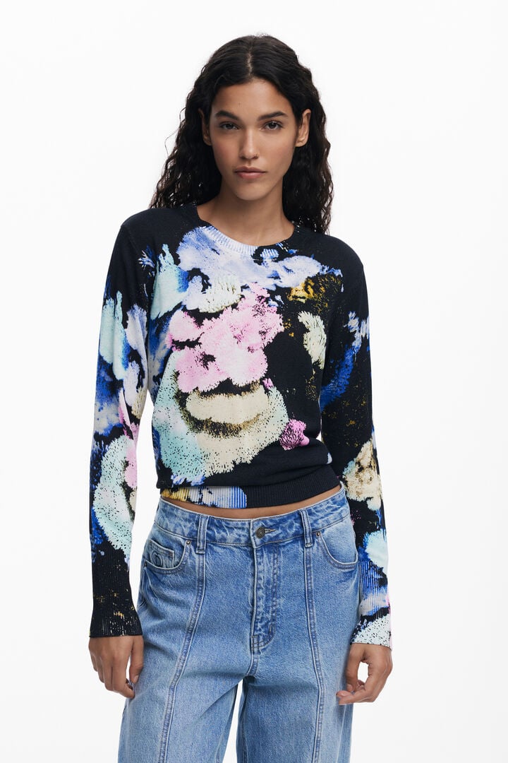 Nenufar Sweater, Black Multi