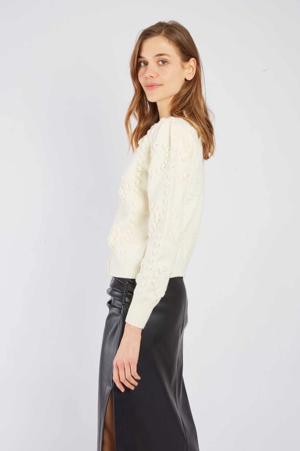 Baby Cardigan, Ecru