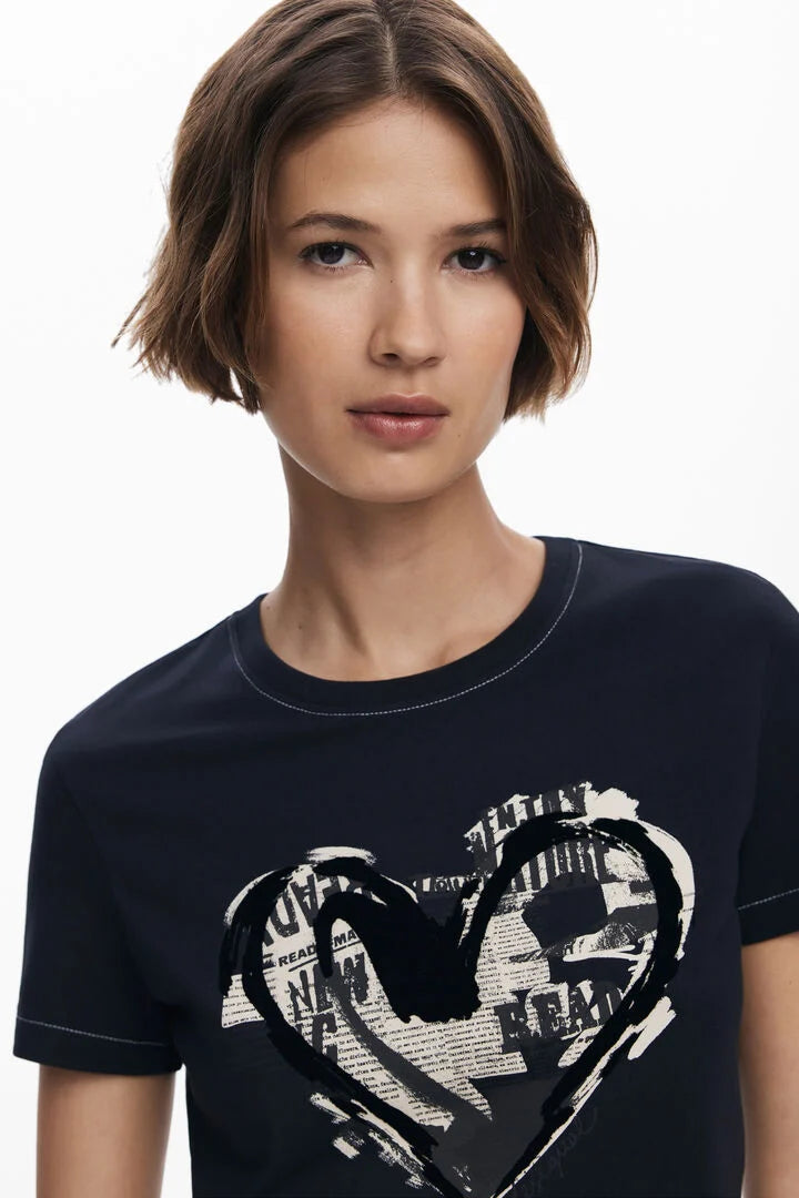 Letter Core T-shirt, Black