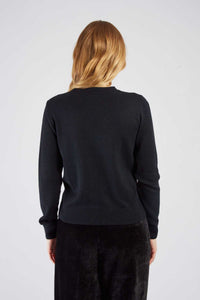Belladone Cardigan, Black Floral