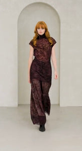 Turtle Neck Velvet Top