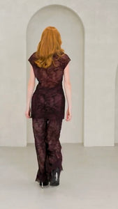 Turtle Neck Velvet Top
