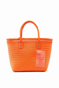 Braided Basket Bag - Yellow