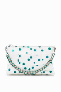 Woven Droplets Crossbody - White