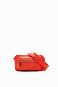 S Logo Crossbody Purse - Bright orange