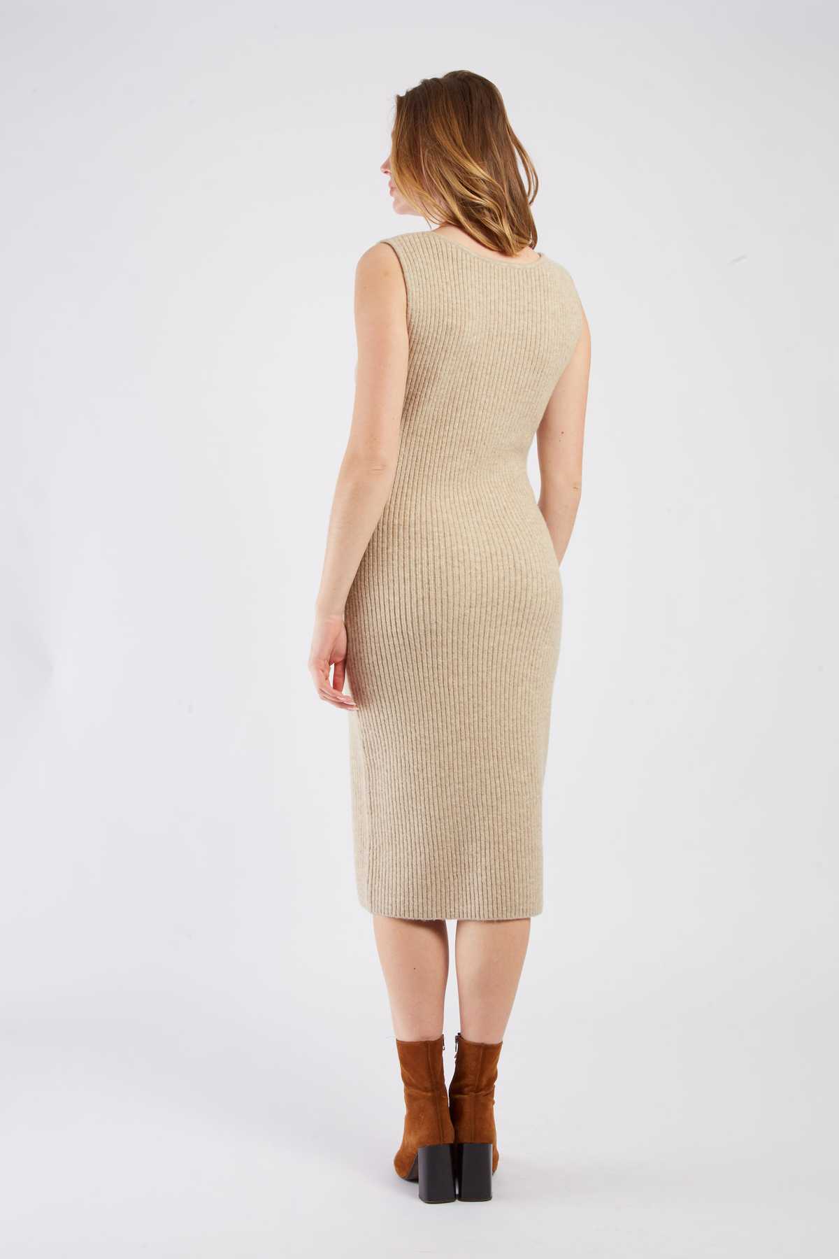 Zazie Dress, Beige