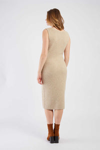 Zazie Dress, Beige