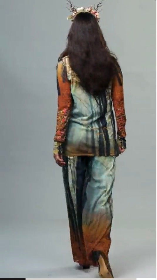 Mesh Shirt, Rebirth Print