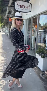 Polka Dot Wrap Around Top