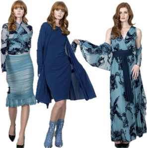 Long Sleeveless Mesh Coverup, Floral Teal