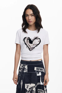 Letter Core T-shirt, White