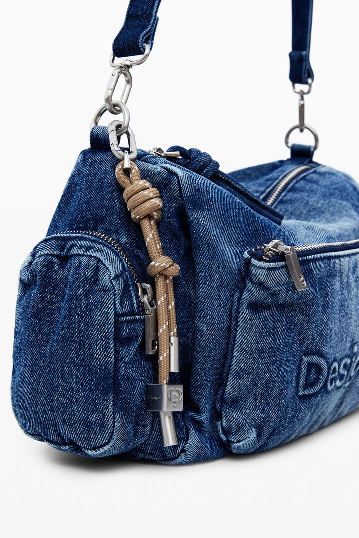 Astana Half Logo Denim Bag