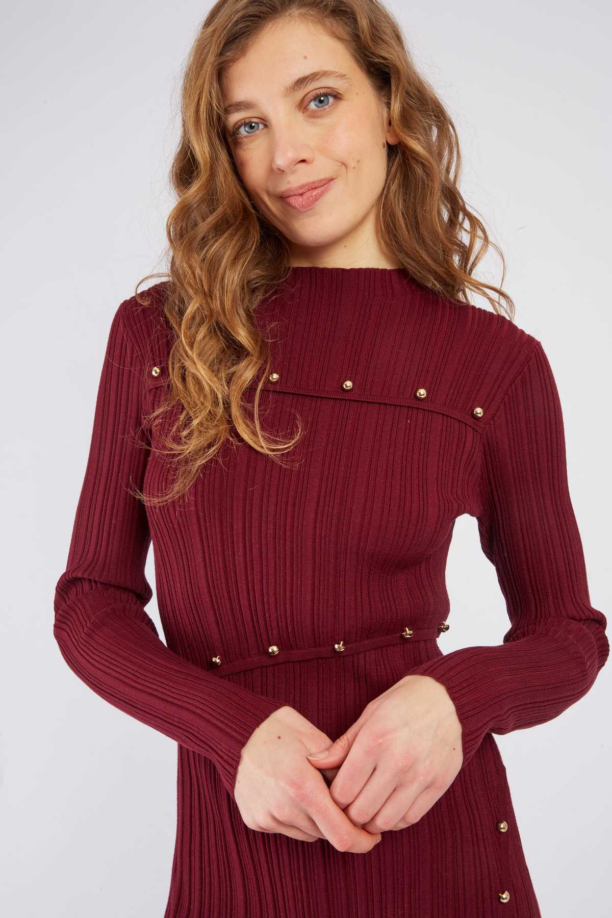 Cleo Dress, Bordeaux