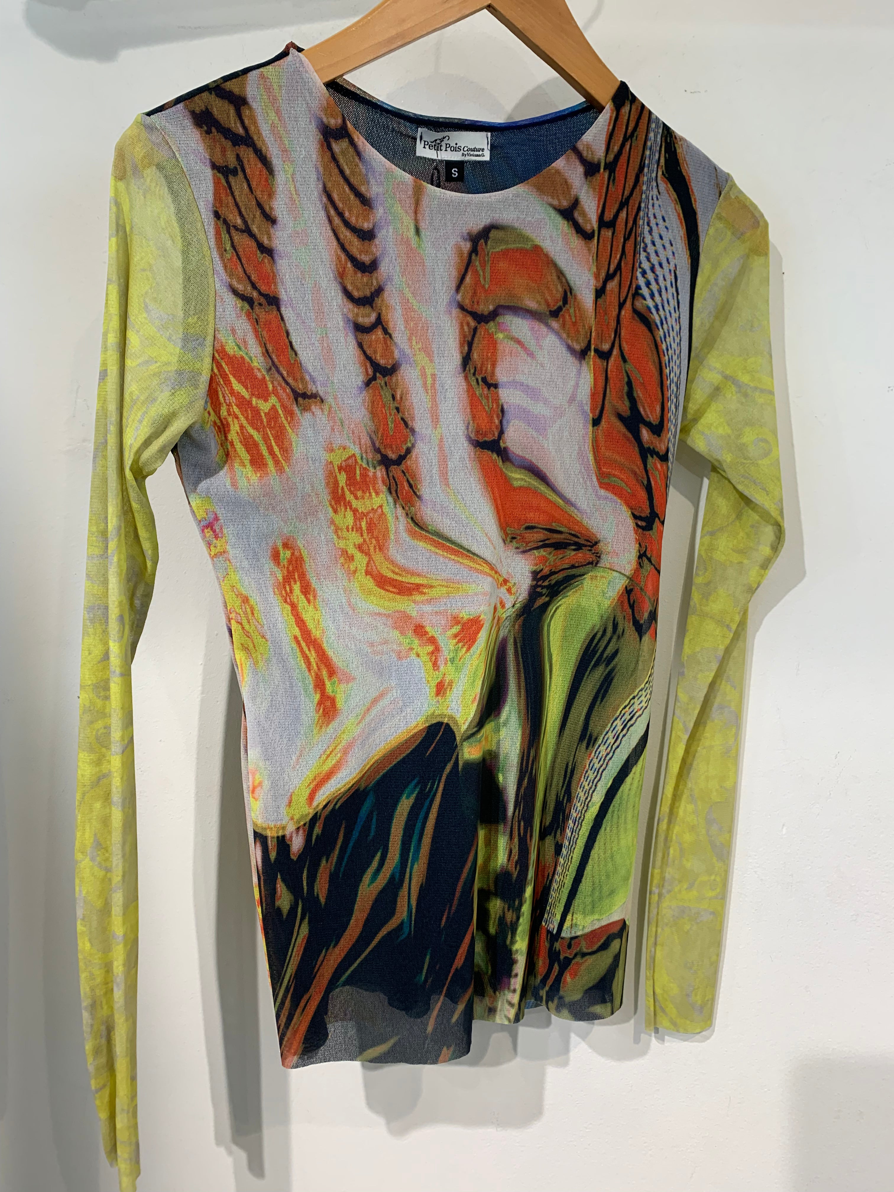 Mesh Top , lime/Multi