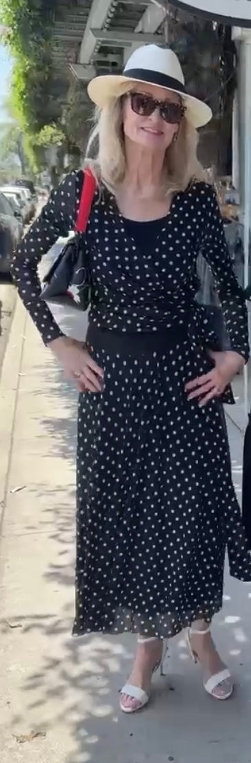 Polka Dot Wrap Around Top