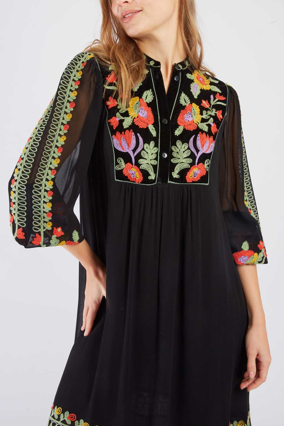 Eliane Embroidered Dress