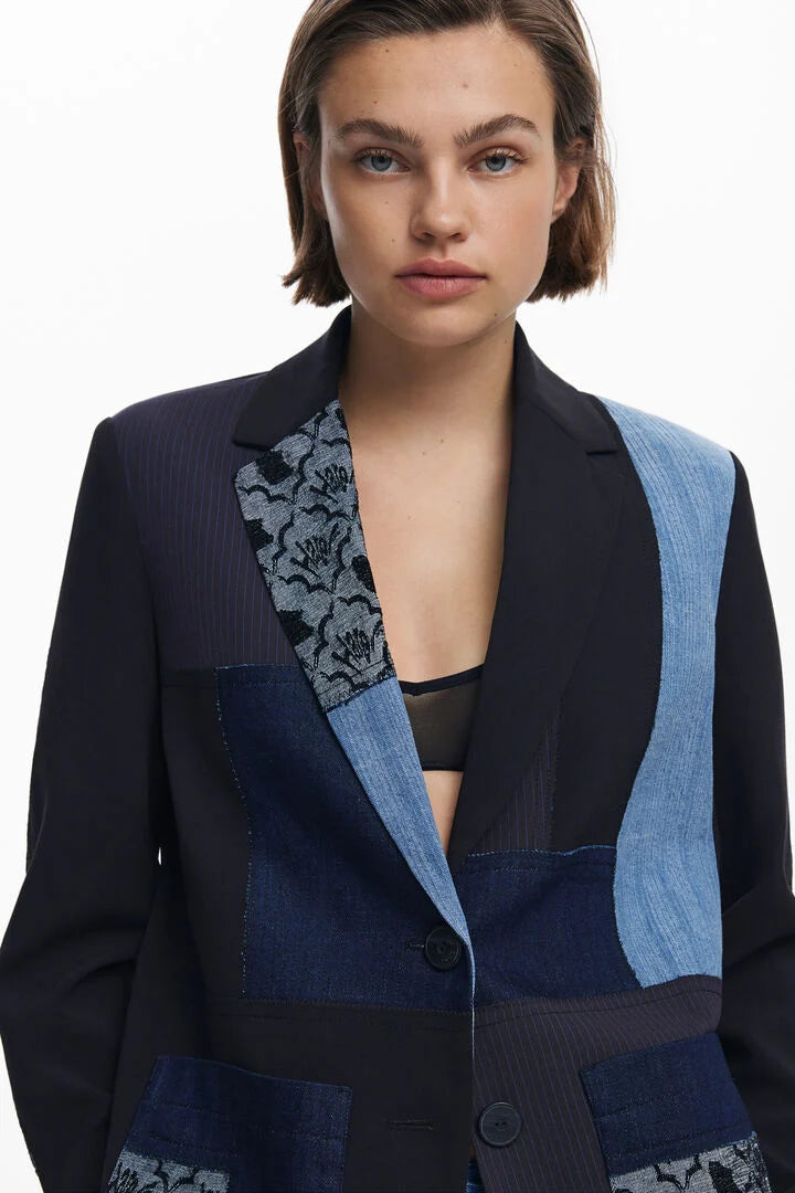 Textures Patch Blazer