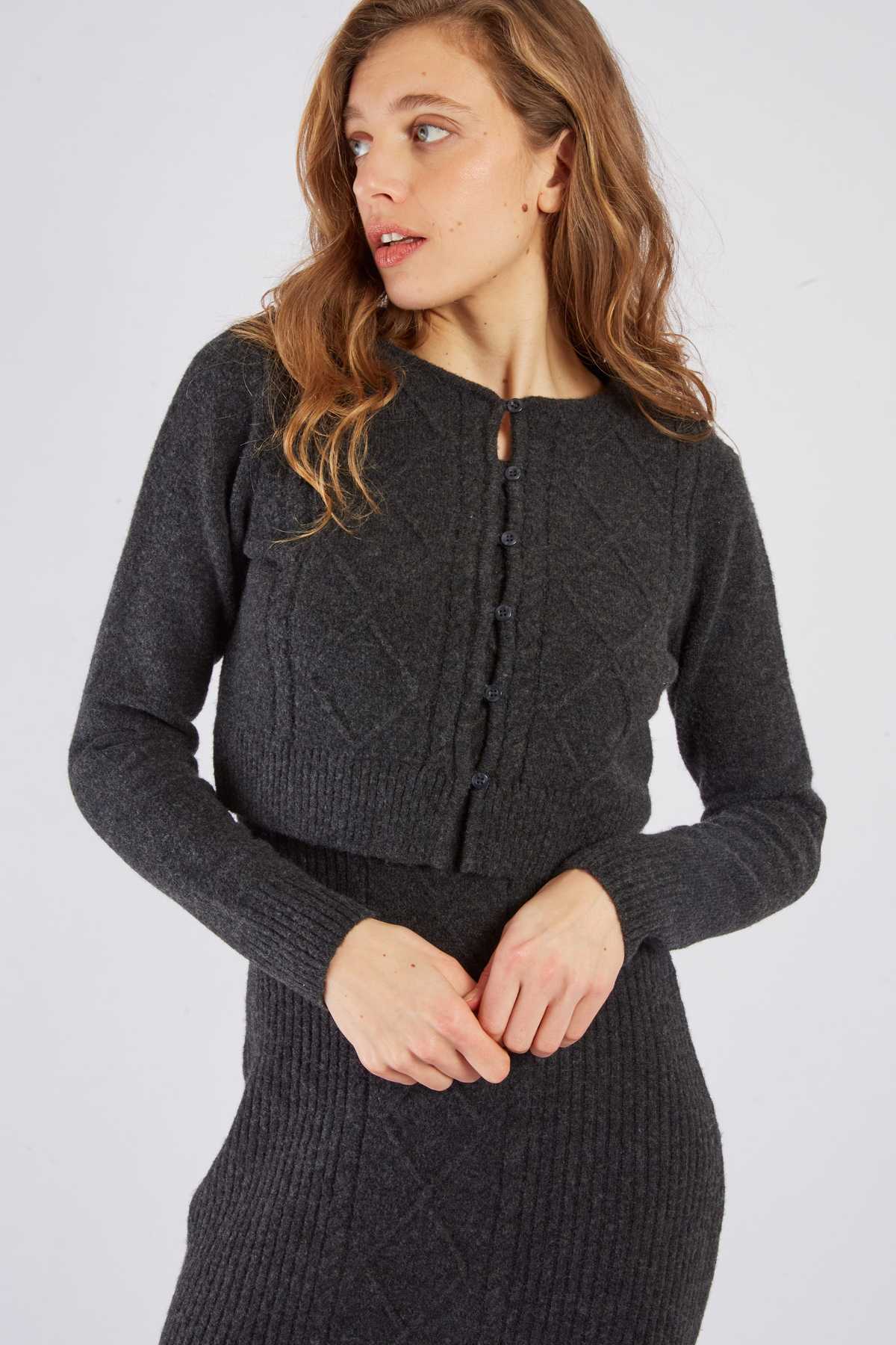 Zazie Cardigan, Grey