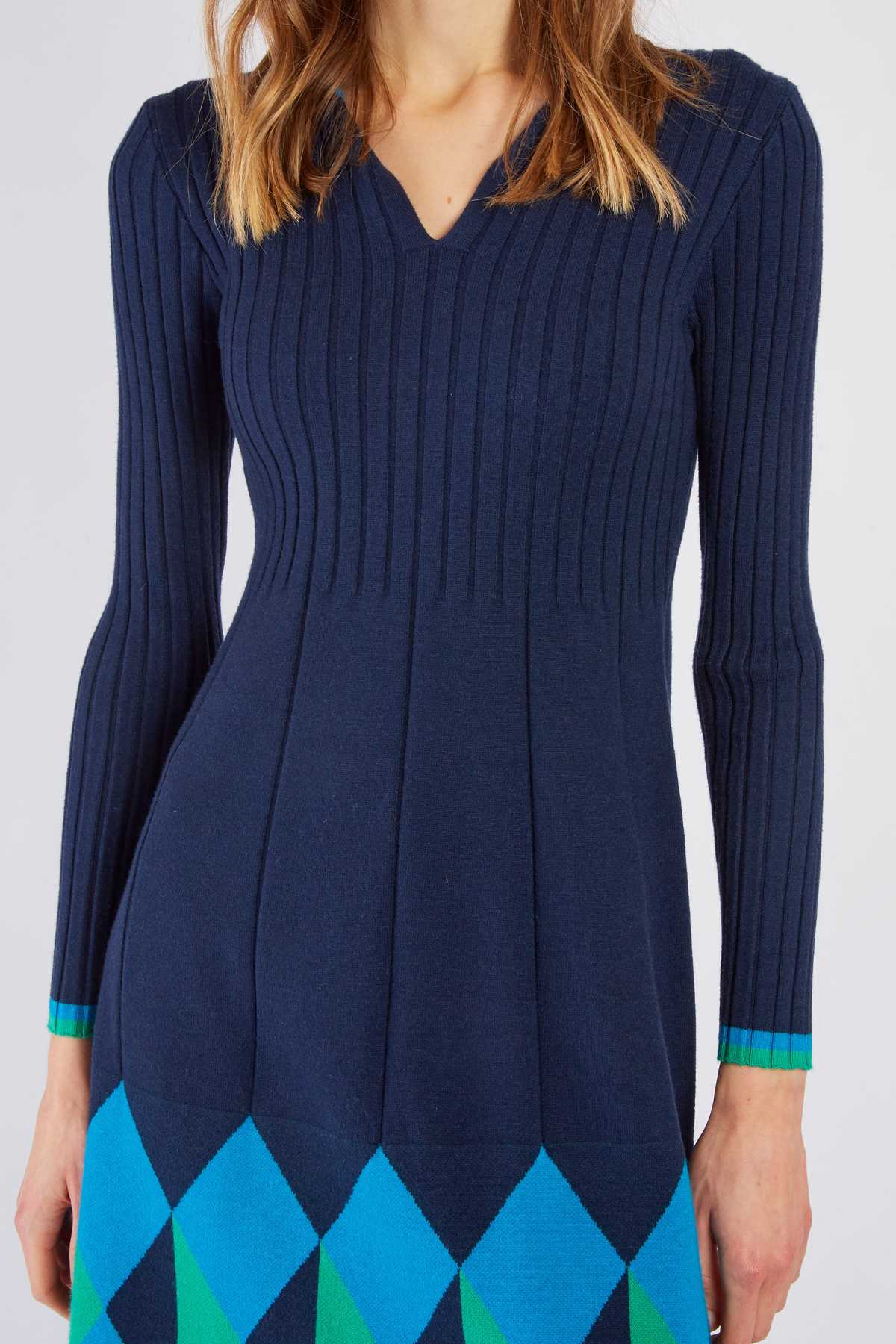 Camelia Dress, Navy
