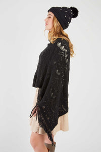 Alba Poncho, Black