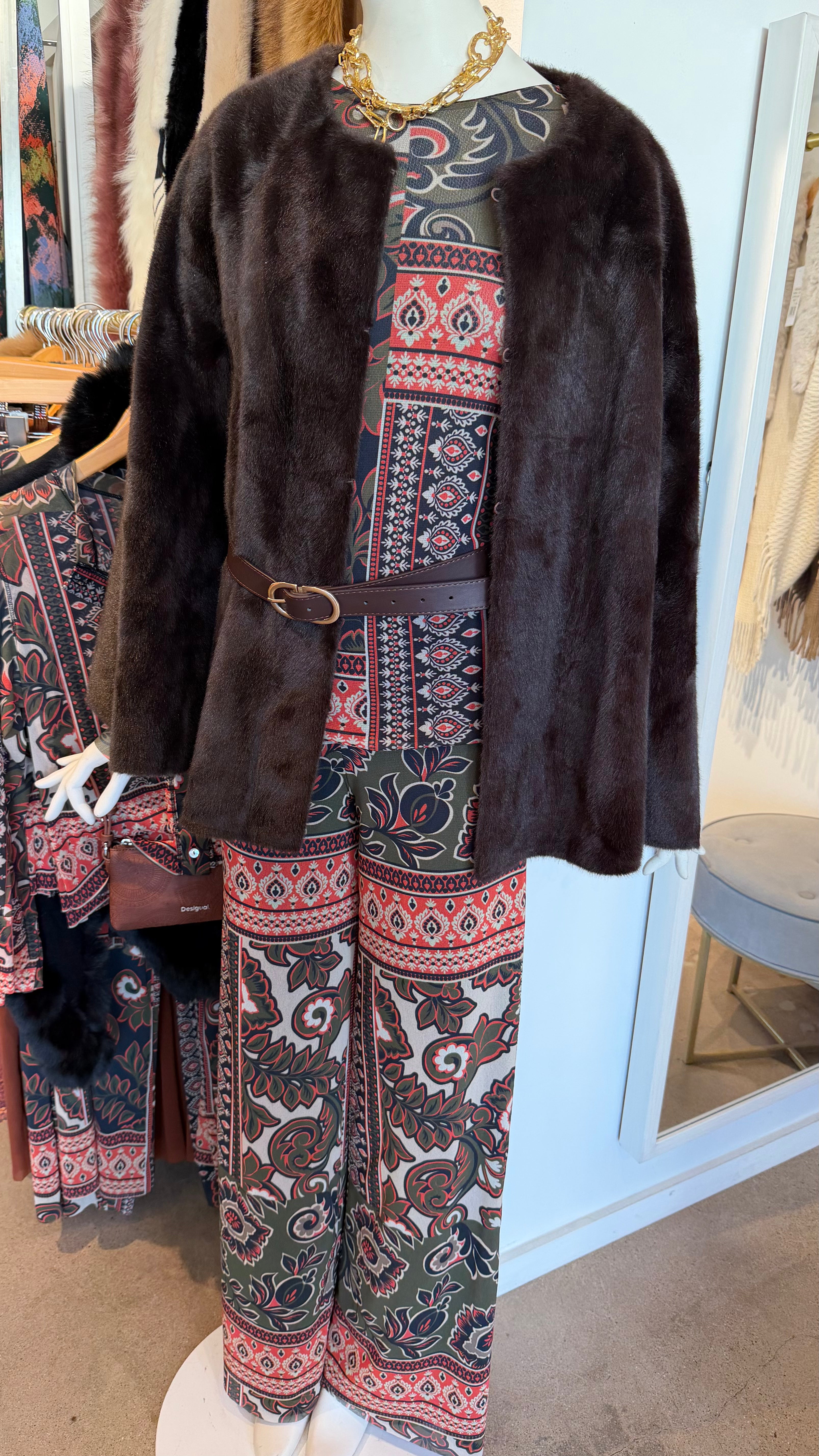 Mesh Top, Scarf Color