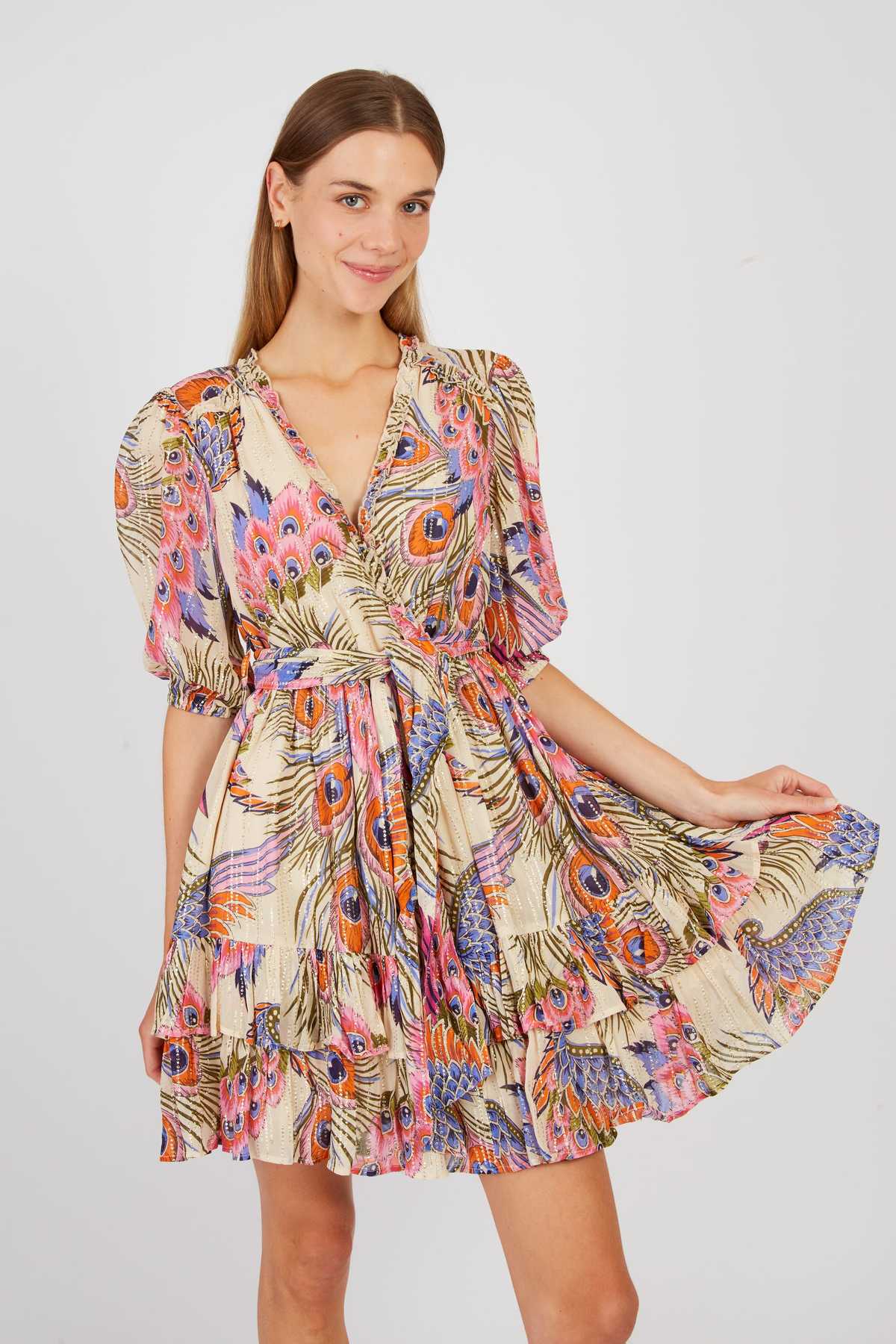 Paola Dress -Ecru