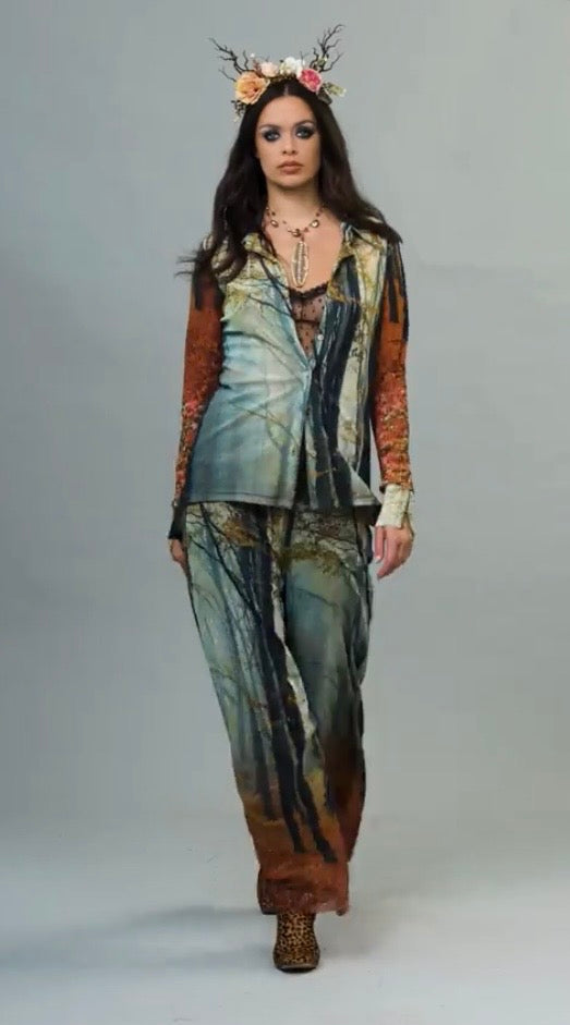 Mesh Shirt, Rebirth Print