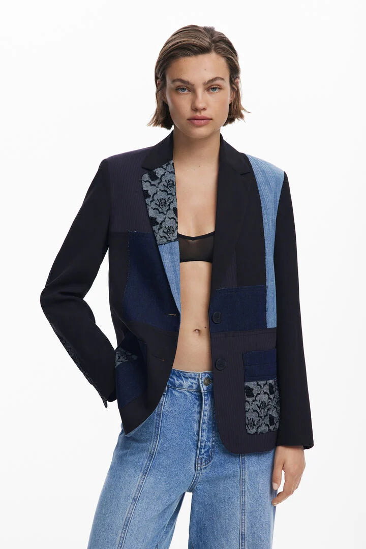 Textures Patch Blazer