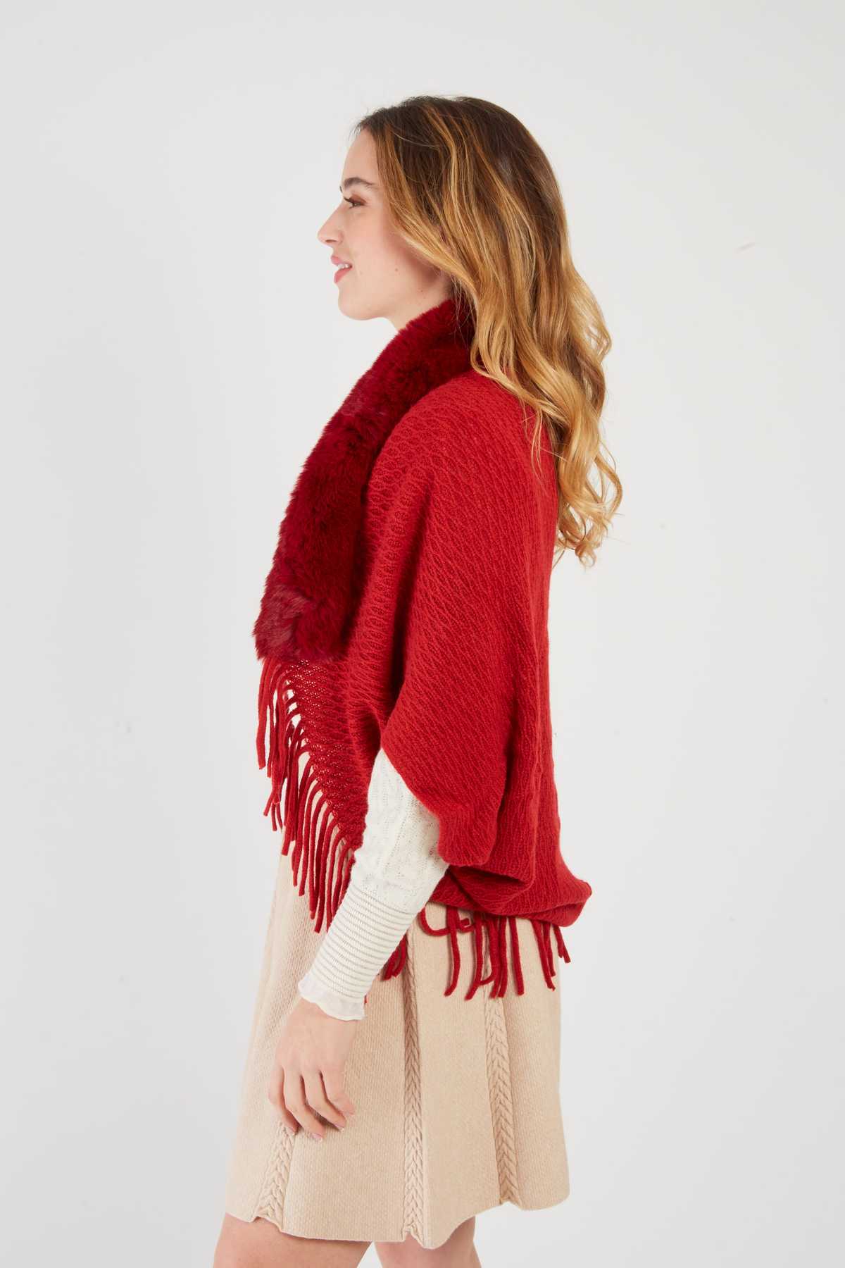 Ainoa Sweater  Coverup, Red