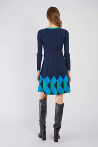 Camelia Dress, Navy