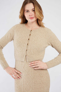 Zazie Cardigan, Beige