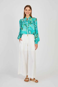Daisy Linen Pants White