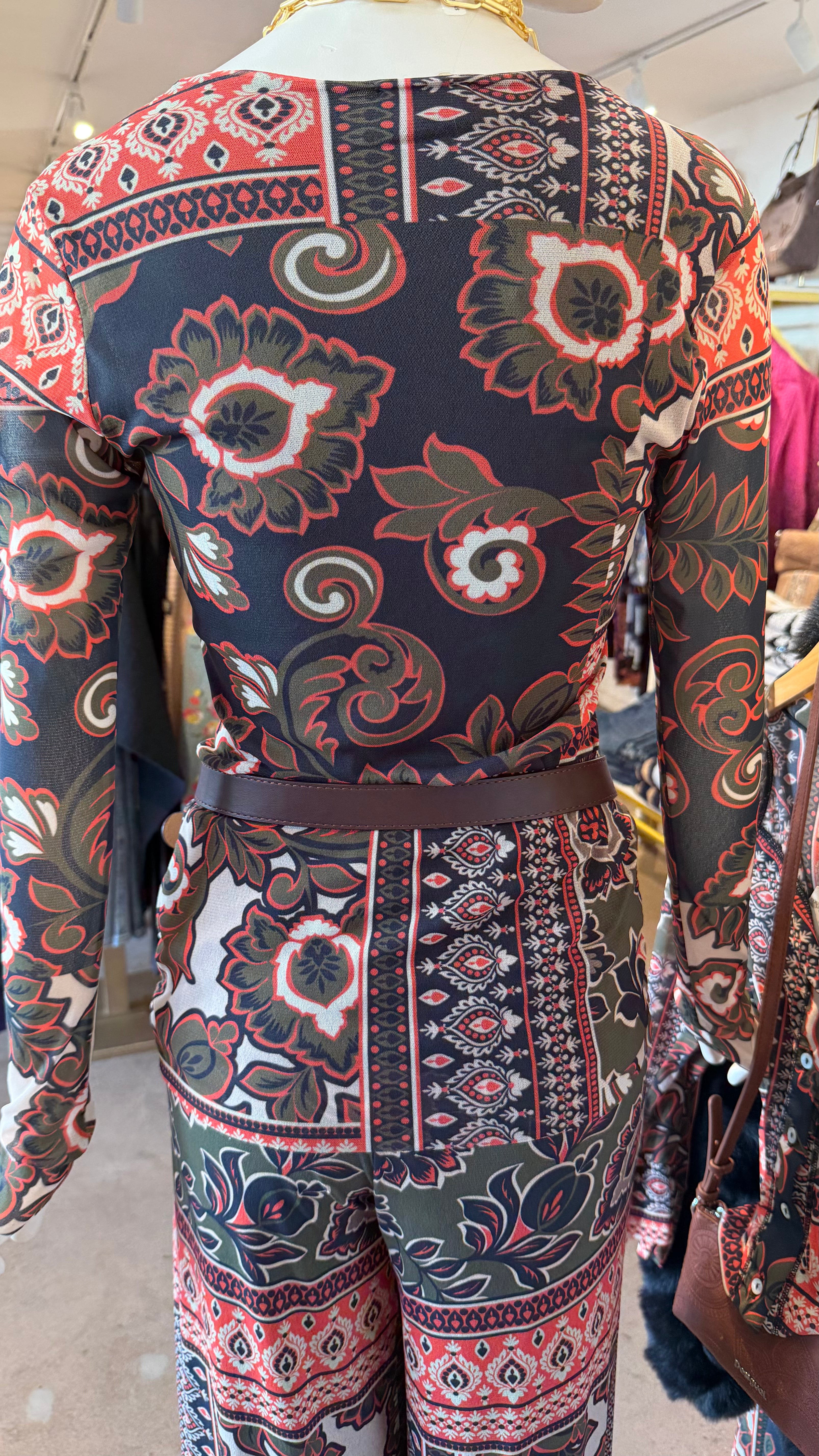 Mesh Top, Scarf Color