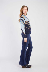 Jacquard Sweater - Blue