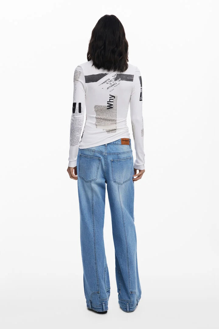 Newspaper T-Shirt, White