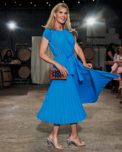 Kendal Dress, Azure Blue