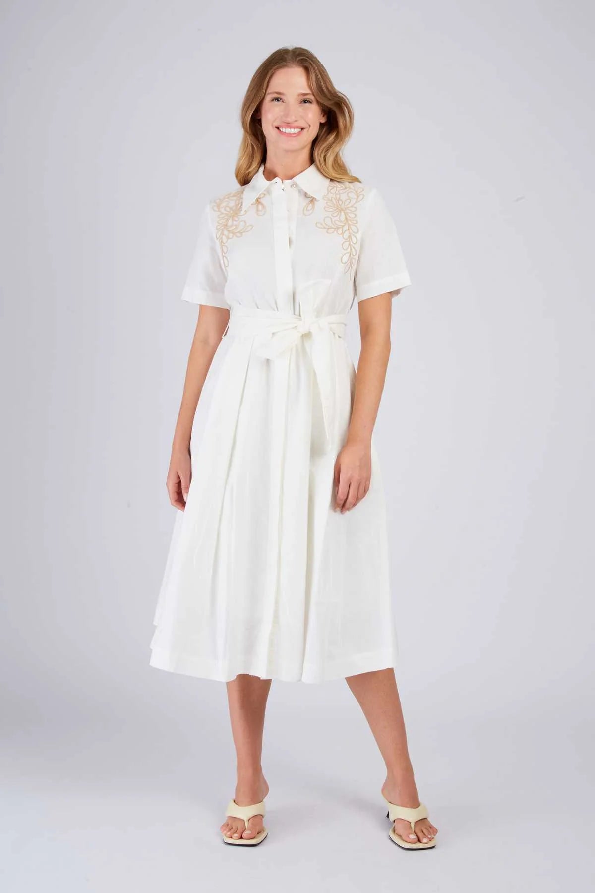 Camelia Dress -white